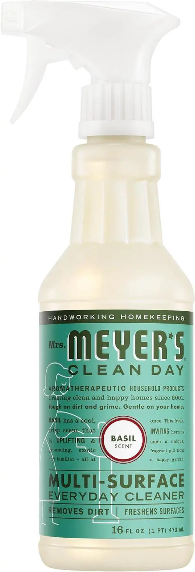Main image of MRS. MEYER'S CLEAN DAY All-Purpose Cleaner Spray, Basil, 16 fl. oz