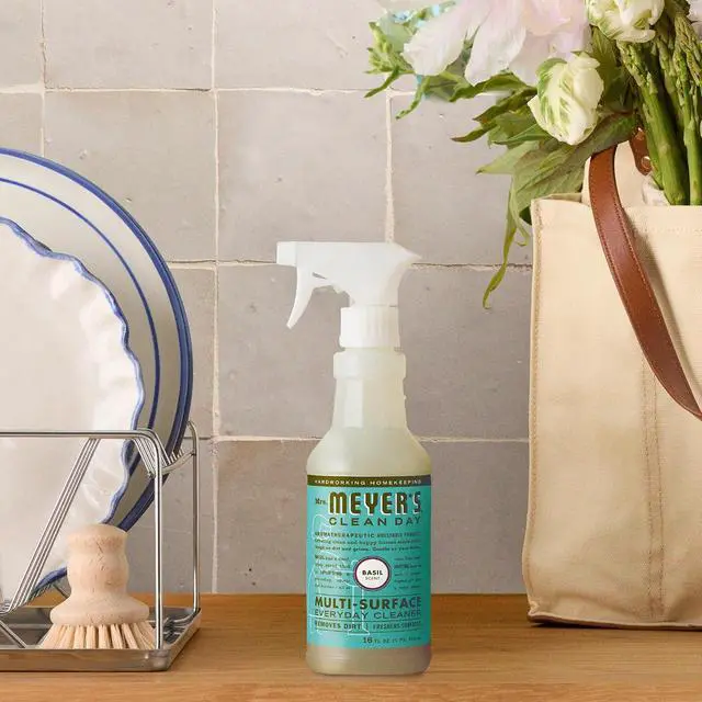 Alt view image 4 of 7 - MRS. MEYER'S CLEAN DAY All-Purpose Cleaner Spray, Basil, 16 fl. oz