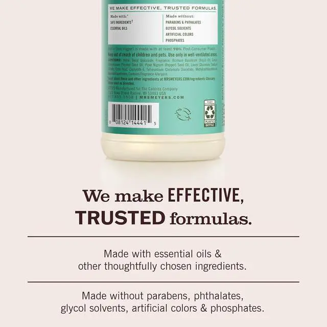 Alt view image 2 of 7 - MRS. MEYER'S CLEAN DAY All-Purpose Cleaner Spray, Basil, 16 fl. oz