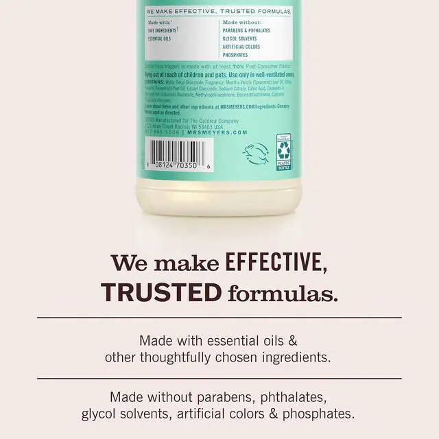 Alt view image 3 of 7 - MRS. MEYER'S CLEAN DAY Multi-Surface Cleaner, Mint, 16 fl oz
