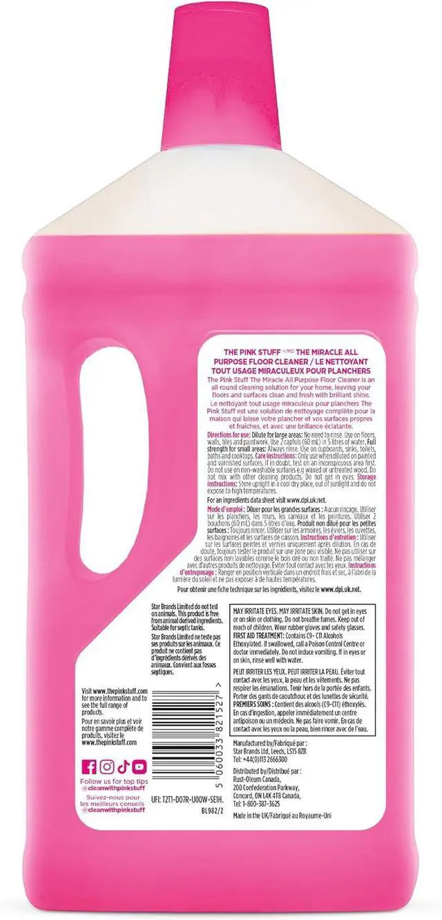 Alt view image 3 of 6 - Stardrops The Pink Stuff The Miracle All Purpose Floor Cleaner 33.8 Fl Oz