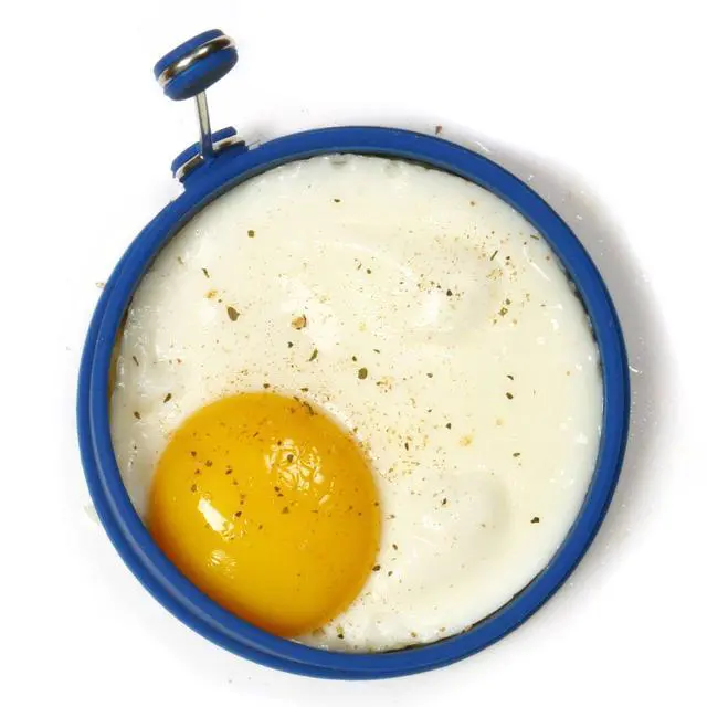 Alt view image 2 of 5 - Norpro Silicone Round Pancake/Egg Rings, 2 Pieces, Blue
