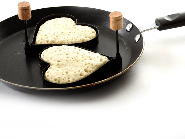 Alt view image 6 of 7 - Norpro Nonstick Heart Pancake/Egg Rings, Set of 2