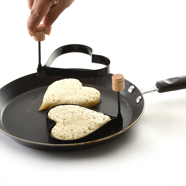 Alt view image 4 of 7 - Norpro Nonstick Heart Pancake/Egg Rings, Set of 2