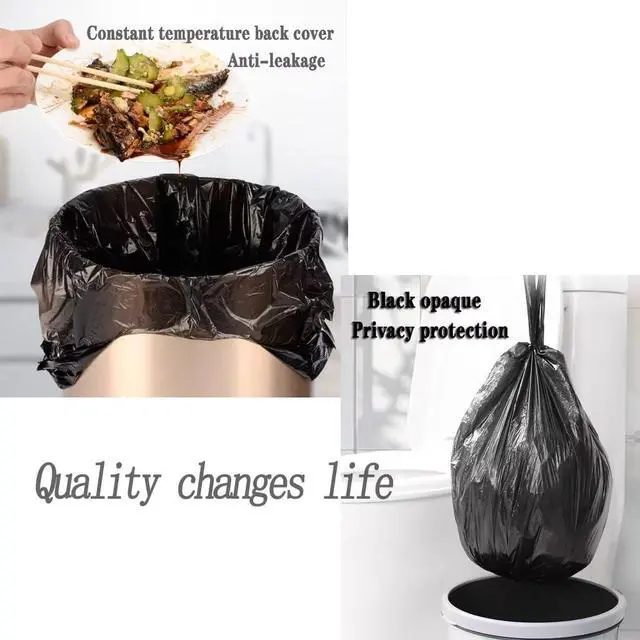 Alt view image 5 of 6 - Small 4 Gallon Black Trash Bags with Handle, 100 Count, Thick