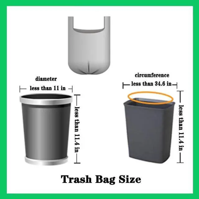 Alt view image 6 of 6 - Small 4 Gallon Black Trash Bags with Handle, 100 Count, Thick