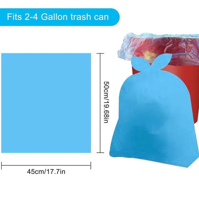 Alt view image 5 of 6 - 100 Count 4 Gallon Small Trash Bags - 5 Rolls Colored Trash Can Liners for Office Bedroom Bathroom