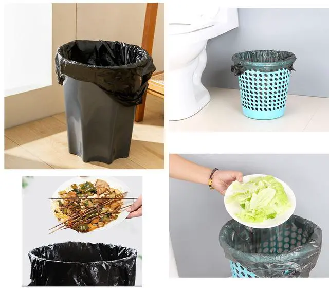 Alt view image 5 of 7 - 4Gallon Small Handles Bathroom Trash Bags, 5 Rolls/100 Counts, Black