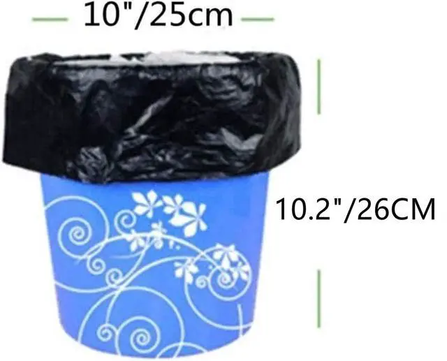 Alt view image 3 of 4 - 2-1.5Gallon 180Count Small Wastebasket Trash Bags Black