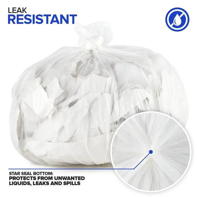 Alt view image 7 of 7 - Stock Your Home 2 Gallon Small Unscented Garbage Bags, 100 Count, Leakproof, Versatile Usage, Grab-n-Go