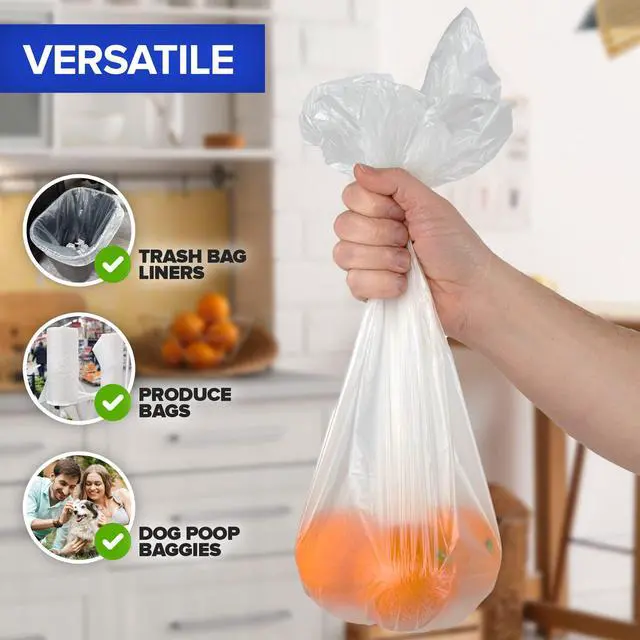 Alt view image 5 of 7 - Stock Your Home 2 Gallon Small Unscented Garbage Bags, 100 Count, Leakproof, Versatile Usage, Grab-n-Go