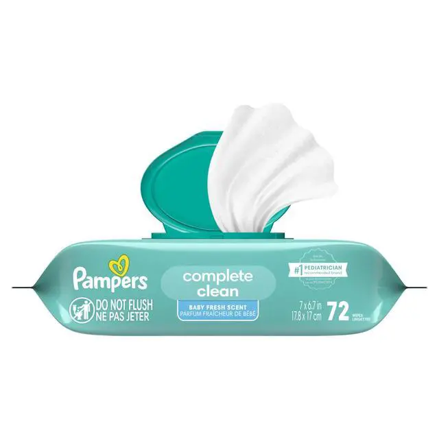 Alt view image 3 of 6 - Pampers Ultraclean Baby Wipes, Unscented, 72 Count, 1 Flip-Top Pack
