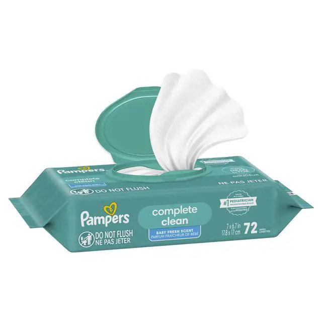 Alt view image 4 of 6 - Pampers Ultraclean Baby Wipes, Unscented, 72 Count, 1 Flip-Top Pack