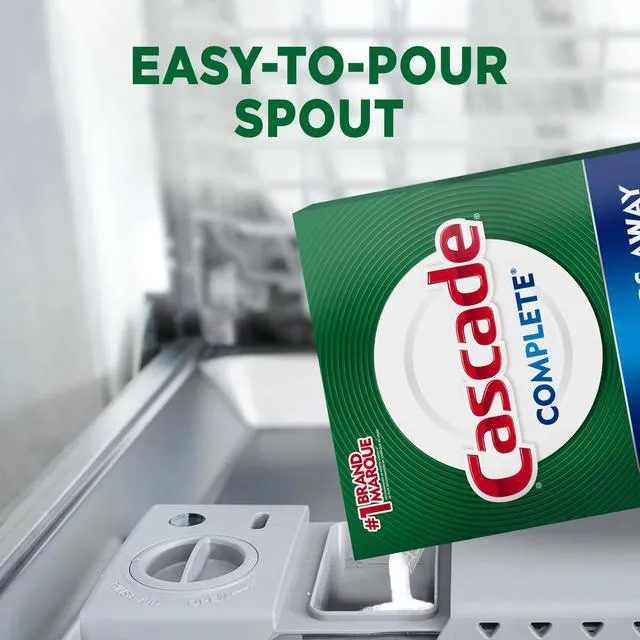 Alt view image 6 of 7 - Cascade Complete Powder Dishwasher Detergent, 75 oz, Fresh Scent, White