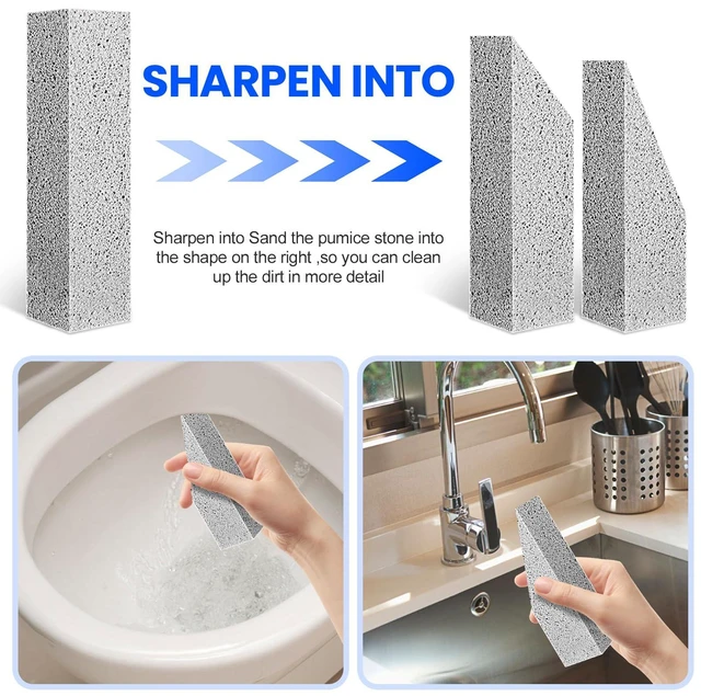 Alt view image 2 of 6 - Riuja 6 Pack Pumice Stone Toilet Bowl Cleaner