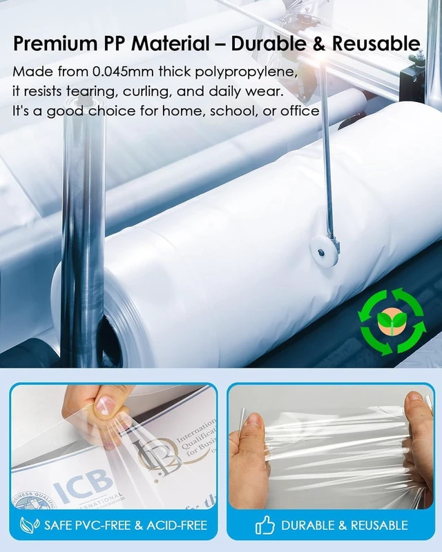 Alt view image 2 of 6 - KTRIO Sheet Protectors 8.5 x 11 for 3 Ring Binder, 50 Pack