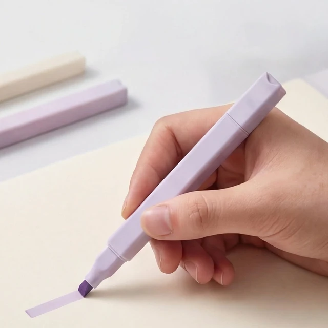 Alt view image 6 of 6 - Konket 12-Pack Aesthetic Cute Bible Pastel Highlighters and Pens, No Bleed, Assorted Colors, Double-Ended Design for Office Journaling Supplies