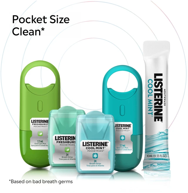 Alt view image 7 of 7 - Listerine PocketPaks Breath Strips Freshburst, 24 Count, 3 Pack