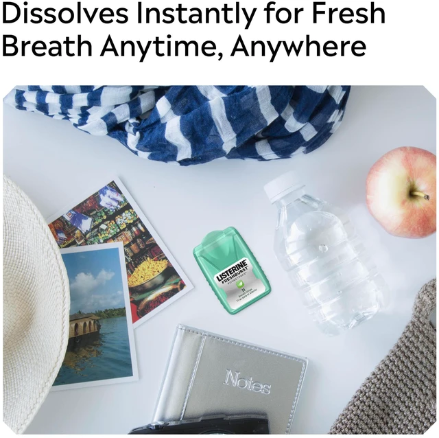 Alt view image 6 of 7 - Listerine PocketPaks Breath Strips Freshburst, 24 Count, 3 Pack
