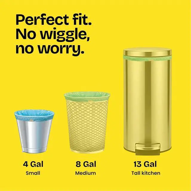 Alt view image 4 of 4 - Glad Odorshield Small Drawstring Trash Bags, 4 Gal, Febreze Beachside Breeze, 34 Ct, Pack May Vary