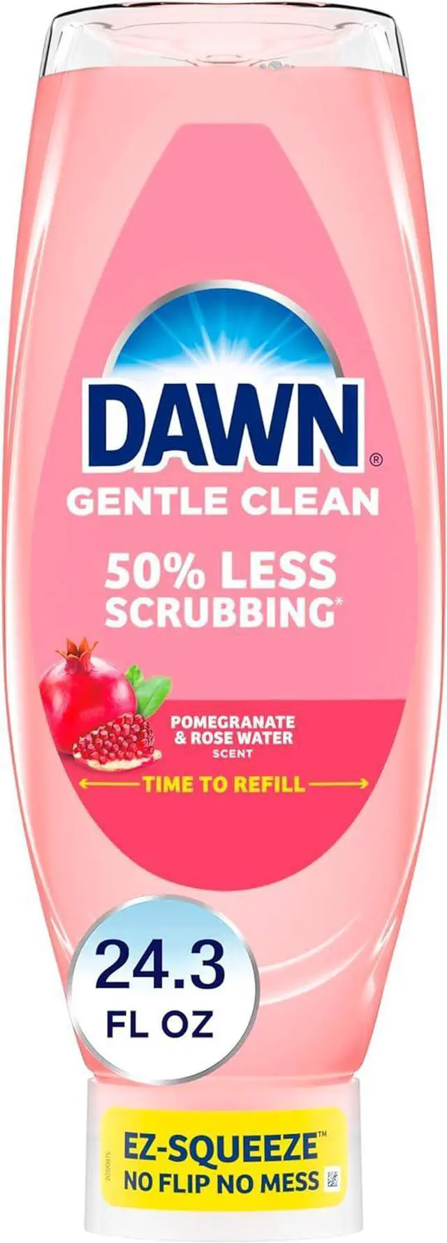 Main image of Dawn Gentle Clean EZ-Squeeze Dishwashing Liquid Dish Soap, Pomegranate and Rose Water Scent 24.3 fl oz