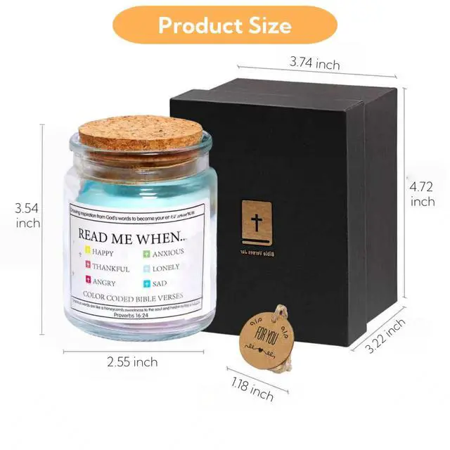 Alt view image 3 of 6 - Bible Verse Jar, Christian Gift for Women and Men, Mother's Day, Daily Inspirational Pray Hope Jar for Mom, Teen, Friend