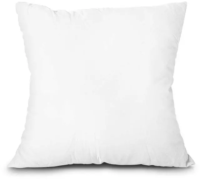 Main image of EDOW Decorative Pillow Insert & Cover, Lightweight Soft Polyester Down Alternative, Machine Washable, White, 45.72cm x 45.72cm