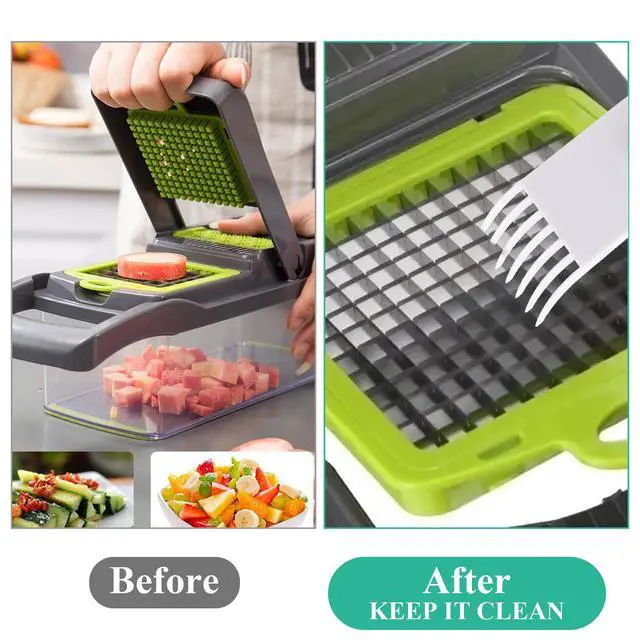 Alt view image 3 of 7 - 2-Piece Vegetable Chopper Cleaning Brush & Comb for Fullstar Vegetable Chopper, Vidalia Chop Wizard