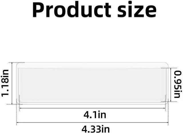 Alt view image 5 of 7 - 40 Pack Self-Adhesive Clear Plastic Index Card Pockets, Label Holder for Mailbox Bookshelf Supermarket Storage Box, Shelf Tag Pouch