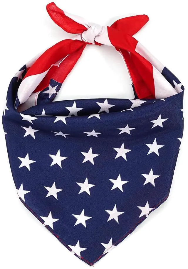 Main image of Ardorchid American Flag Bandana Headband USA Patriotic Red White and Blue for Men and Women Neck Face Scarf Head Wrap