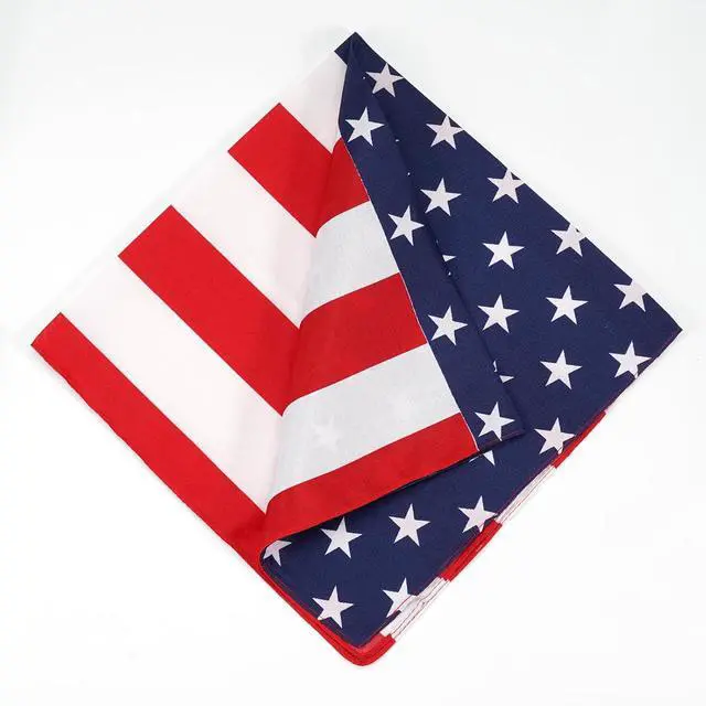 Alt view image 4 of 7 - Ardorchid American Flag Bandana Headband USA Patriotic Red White and Blue for Men and Women Neck Face Scarf Head Wrap