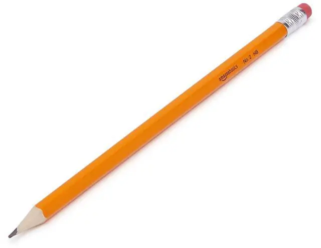 Alt view image 2 of 4 - Amazon Basics #2 HB Wood-Cased Pencils, Pre-sharpened with Erasers, Soft Strong Lead, Orange, 30 Count