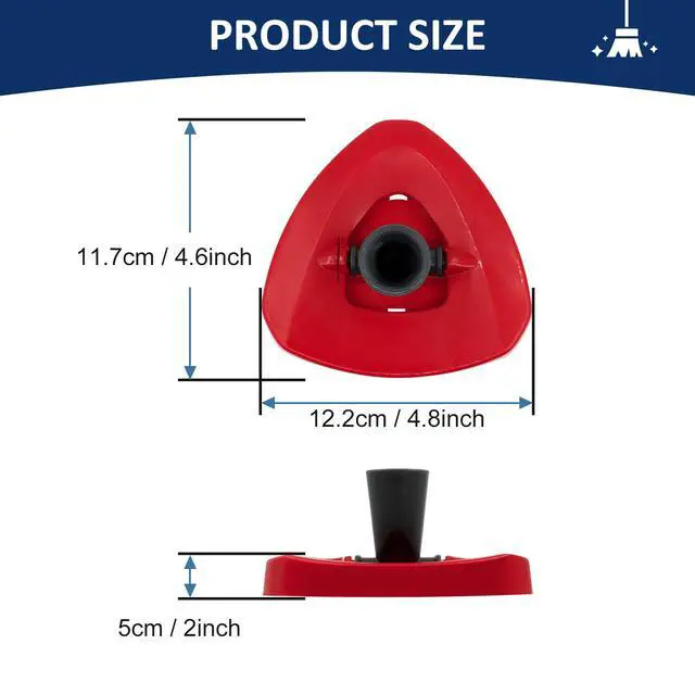Alt view image 4 of 6 - Spin Mop Replacement Head Base for Ocedar RinseClean 2 Tank System, Rotating Mop Base
