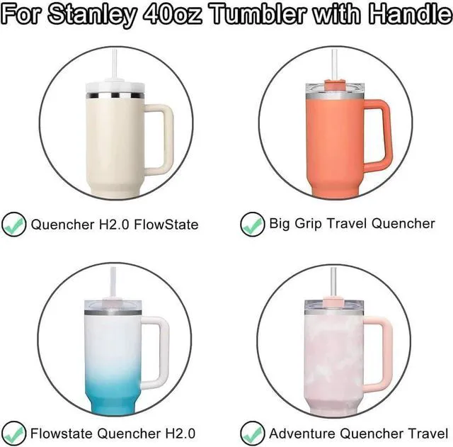 Alt view image 5 of 6 - 1Pc 40oz Replacement Tumbler Lid for Stanley Cup, Dustproof Spill-Proof Splash-Resistant, Black