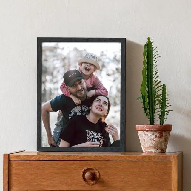 Alt view image 2 of 6 - Upsimples 12x16 Wall Gallery Picture Frame, Engineered Wood, Black, 1 Pack