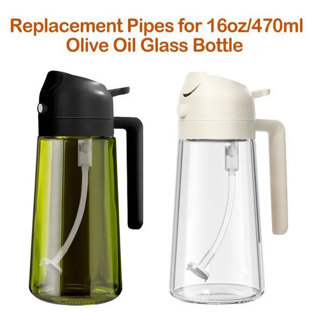 Alt view image 3 of 3 - YARRAMATE 4Pcs Spray Straw Replacement 4.72in/12cm for 16oz/470ml Olive Oil Glass Dispenser Bottle, Kitchen Oil Sprayer Replacement Pipes