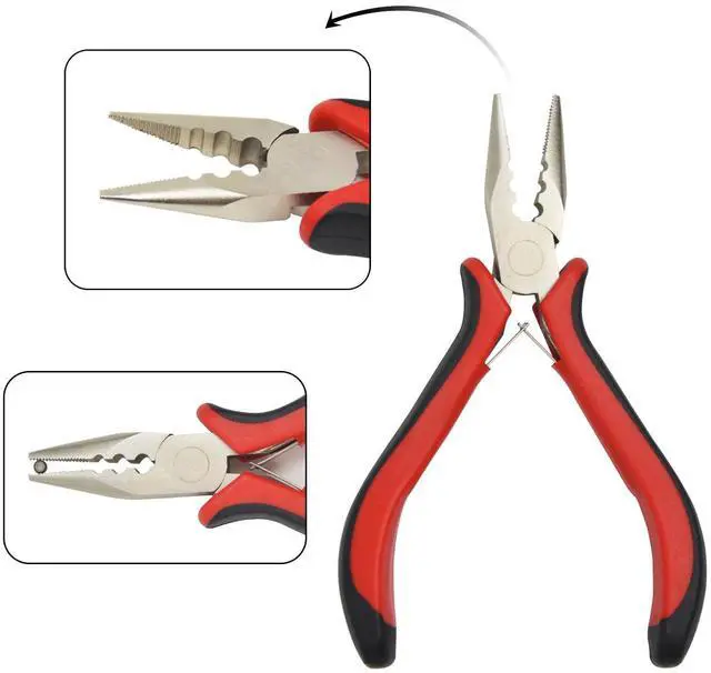 Alt view image 2 of 6 - Micro Nano Ring Hair Extensions Pliers 3 Holes Mini Opener Removal Tool