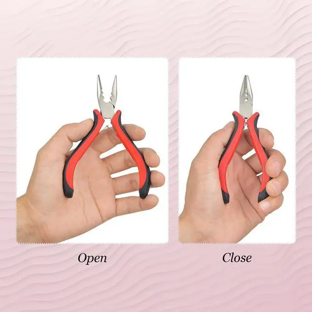 Alt view image 5 of 6 - Micro Nano Ring Hair Extensions Pliers 3 Holes Mini Opener Removal Tool