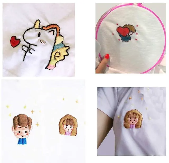 Alt view image 3 of 7 - Friendship Bracelet String 50 Skeins Rainbow Color Cotton Embroidery Floss for Cross Stitch