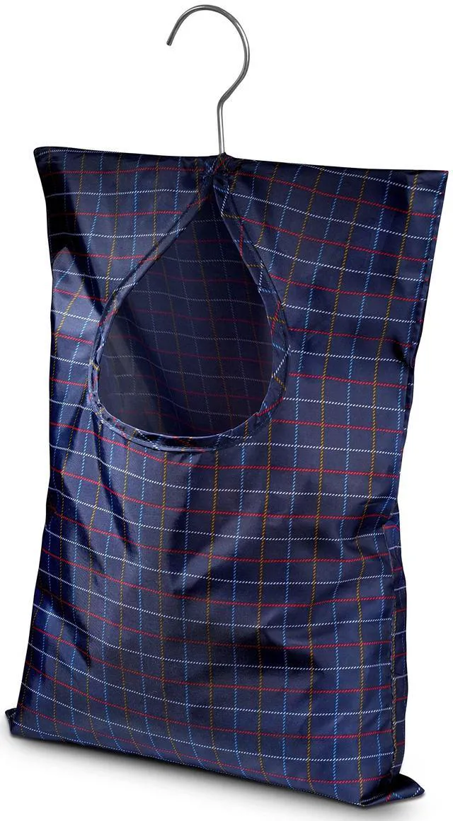 Alt view image 4 of 6 - Handy Laundry Clothespin Bag - 11" x 15" - Holds 100 Medium Clothespins, Water-Repellent, Hook for Hanging, Extra-Large Opening