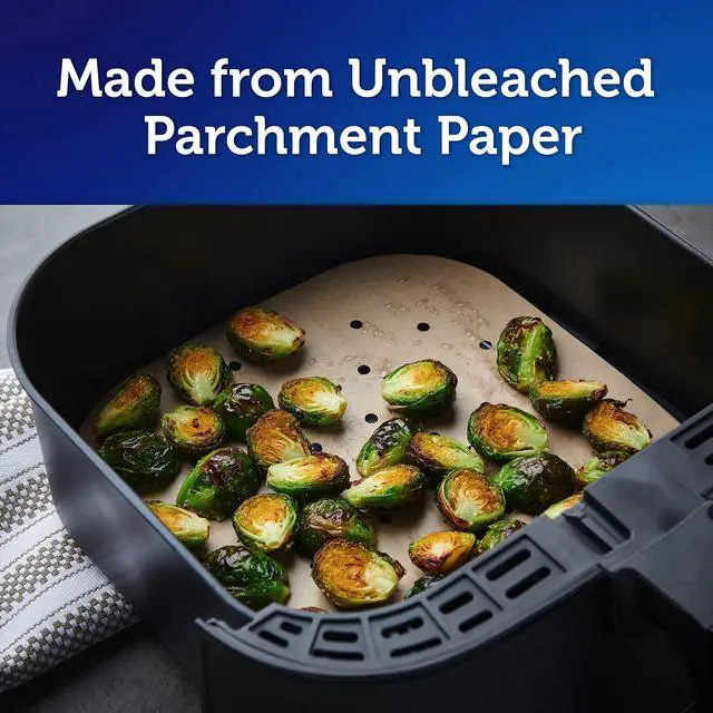Alt view image 5 of 6 - Reynolds Kitchens Disposable Air Fryer Liners, Unbleached Parchment Paper Sheets, 50 Count