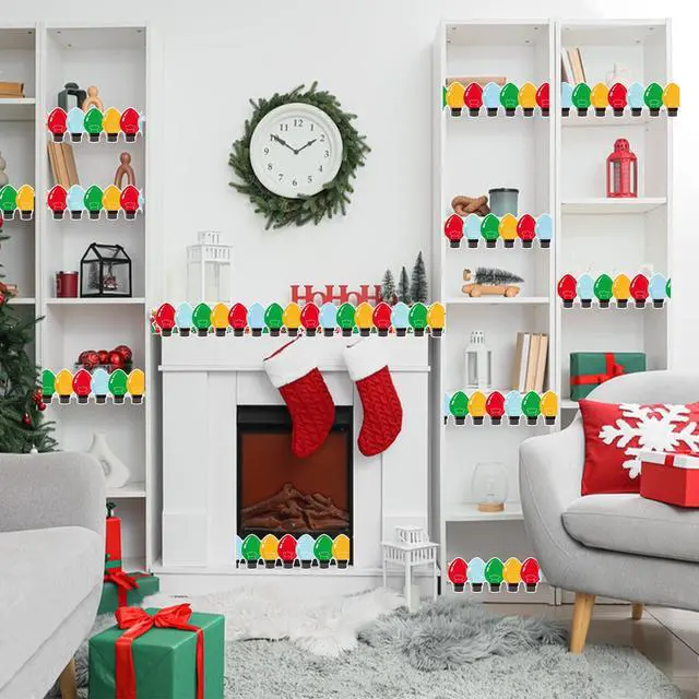 Alt view image 2 of 7 - 69 Feet Christmas Bulletin Board Border Xmas Light Decorative for School Classroom Office Chalkboard Party Decor