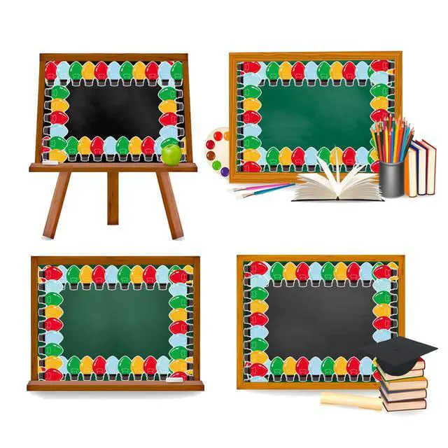 Alt view image 5 of 7 - 69 Feet Christmas Bulletin Board Border Xmas Light Decorative for School Classroom Office Chalkboard Party Decor