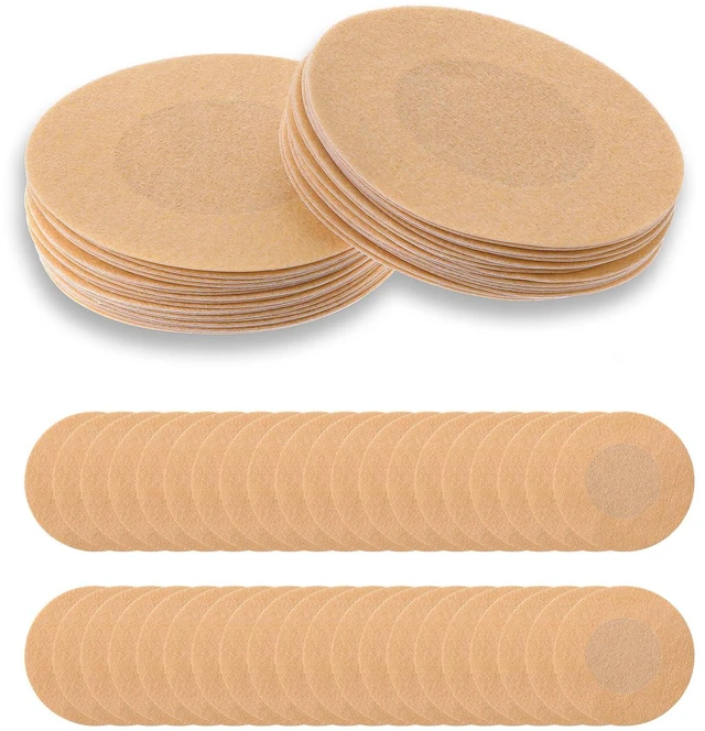 Main image of WLLHYF 40 Pieces Disposable Nipple Covers Self-adhesive Invisible Breast Pasties Petals