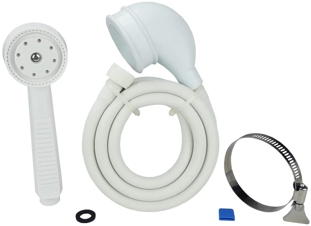 Alt view image 6 of 6 - Danco VersaSpray Portable Handheld Shower Head Sprayer, White (10086)