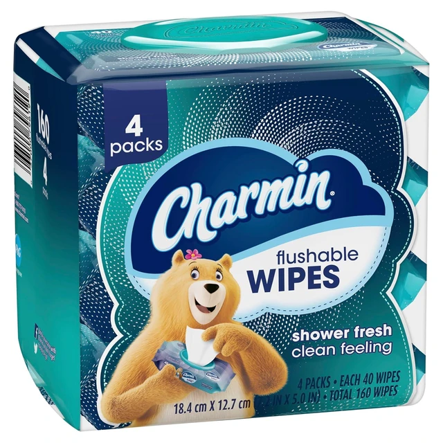 Alt view image 3 of 7 - Charmin Flushable Wipes, 160 Count (4 Packs of 40)