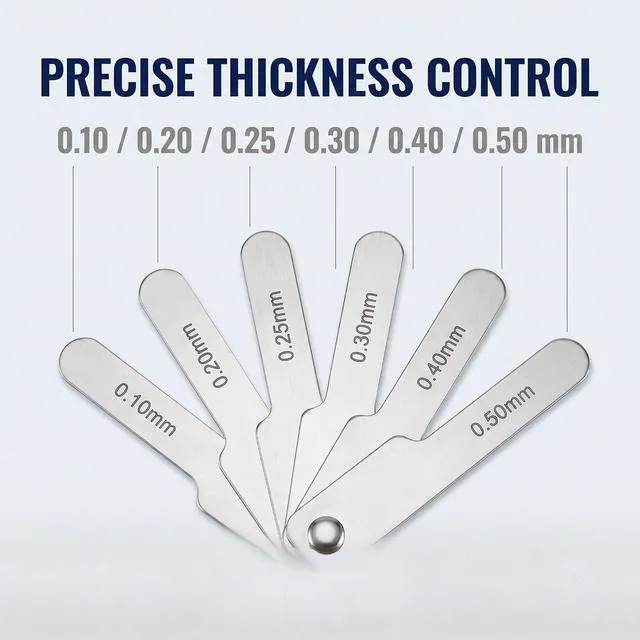 Alt view image 4 of 6 - Dental Orthodontic IPR Gauge Ruler 0.1-0.5mm Stainless Steel Metric and Imperial Measuring Tool 1Pc Silver