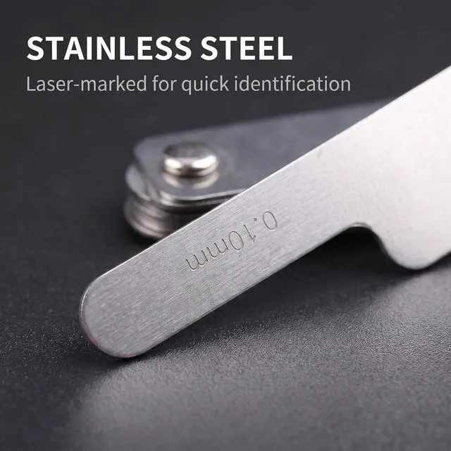Alt view image 6 of 6 - Dental Orthodontic IPR Gauge Ruler 0.1-0.5mm Stainless Steel Metric and Imperial Measuring Tool 1Pc Silver