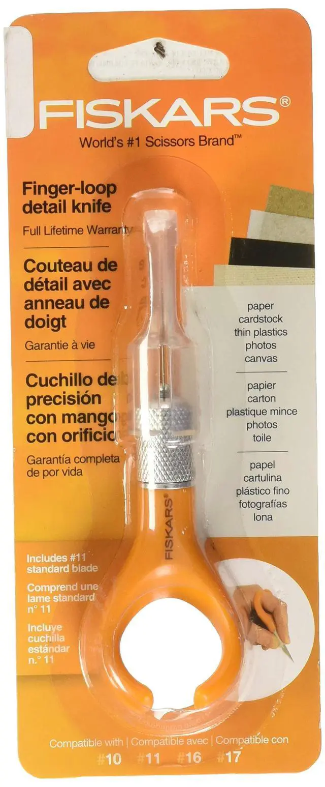 Alt view image 3 of 5 - Fiskars 163050-1001 Fingertip Craft Knife, 7 Inch, Orange