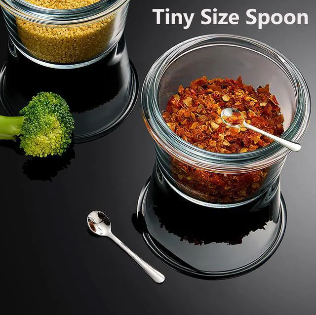 Alt view image 5 of 7 - Mini Stainless Steel Spoons for Spices, 4-Pack, 2.87", Silver